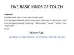 FIVE BASIC KINDS OF TOUCH - slide 1