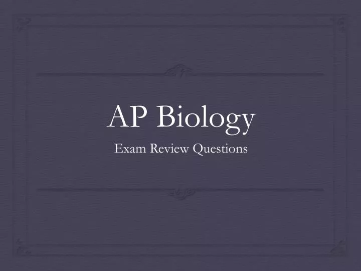 ap biology