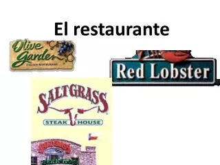 el restaurante