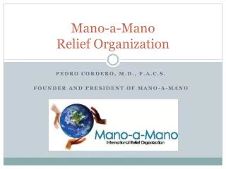 Mano-a-Mano Relief Organization