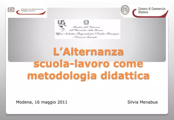 l alternanza scuola lavoro come metodologia didattica