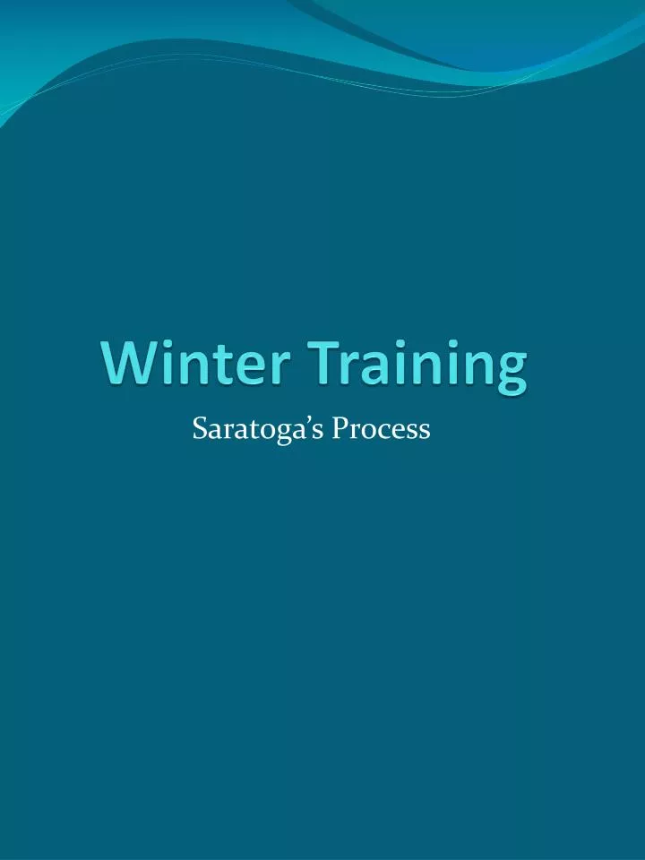 winter training