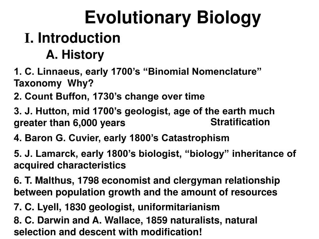 PPT - Evolutionary Biology PowerPoint Presentation, free download - ID ...