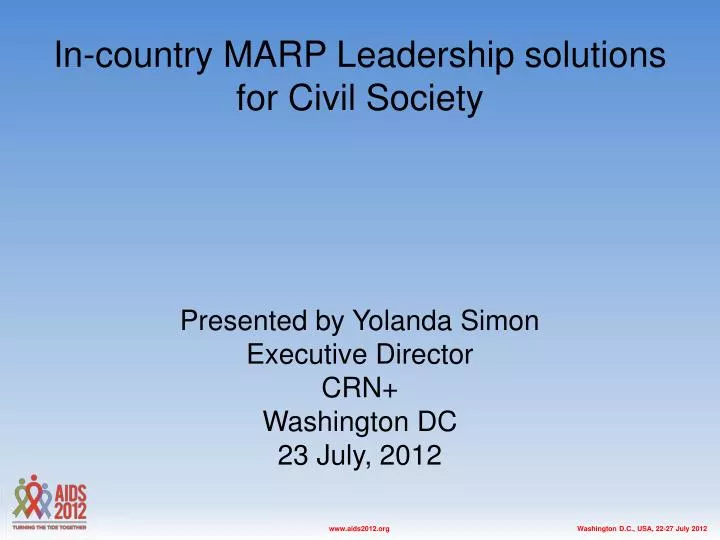 in country marp leadership solutions for civil society