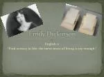 Emily Dickinson - slide 1