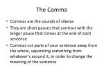 The Comma - slide 1