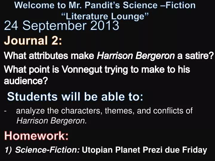 welcome to mr pandit s science fiction literature lounge