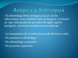 asepsia y antisepsia