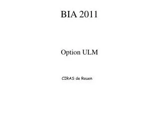 bia 2011