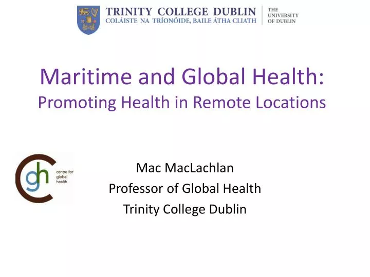 maritime and global health promoting health in remote locations