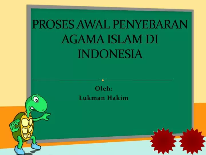 proses awal penyebaran agama islam di indonesia