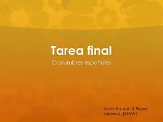 tarea final