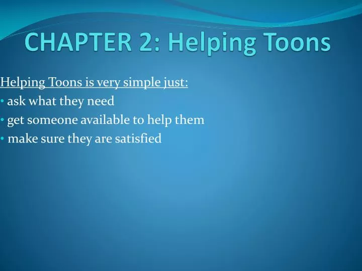 chapter 2 helping toons