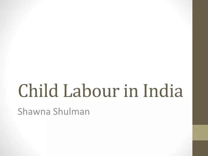 child labour in india