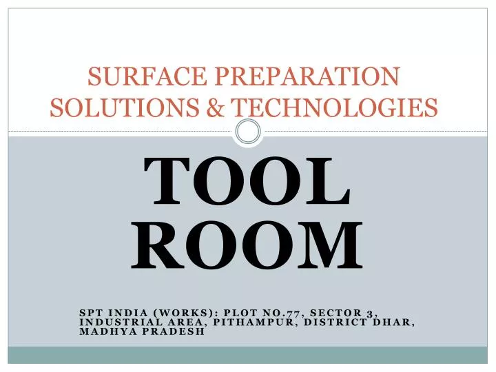 surface preparation solutions technologies