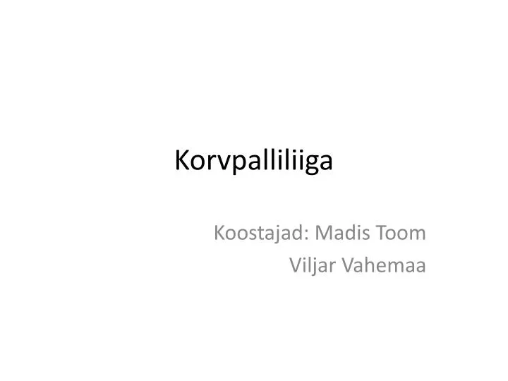 korvpalliliiga