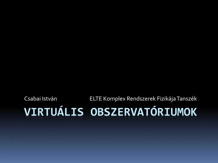 csabai istv n elte komplex rendszerek fizik ja tansz k