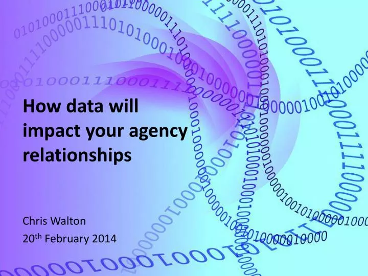 how data will impact your agency relationships