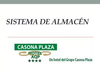 sistema de almac n