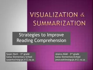 Visualization &amp; Summarization