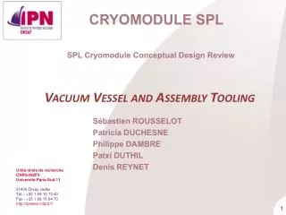 Cryomodule SPL