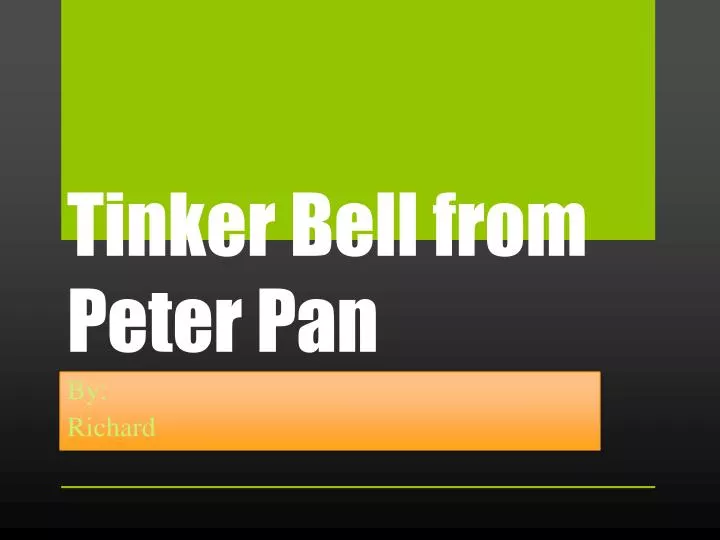 tinker bell from peter p an