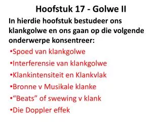 hoofstuk 17 golwe ii