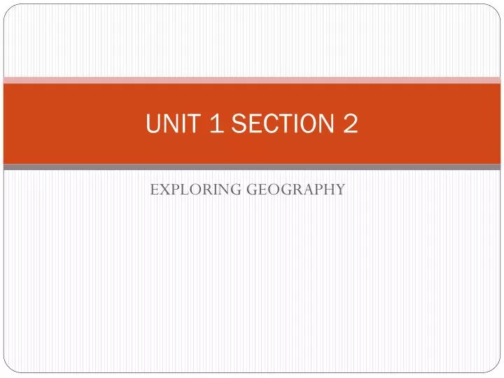 unit 1 section 2