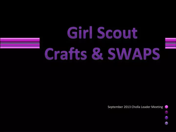 girl scout crafts swaps