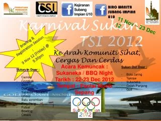 karnival sukan tsi 2012
