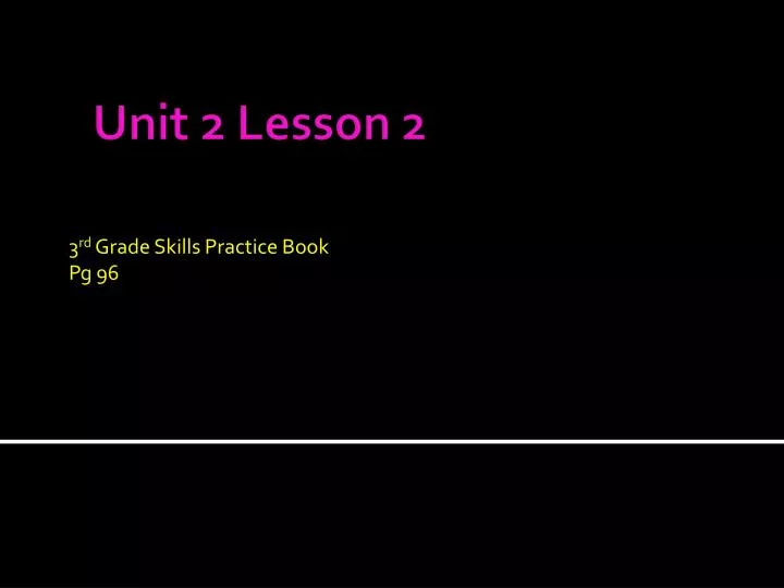 3 rd grade skills practice book pg 96