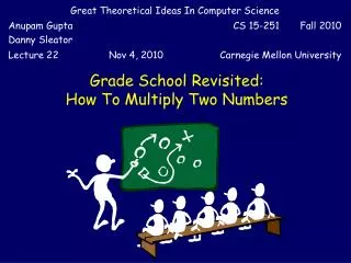 Grade School Revisited: How To Multiply Two Numbers
