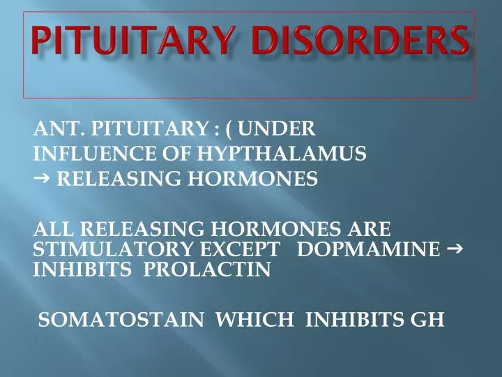 pituitary disorders