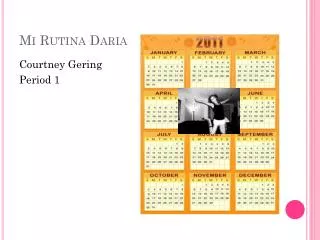 mi rutina daria
