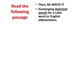 read the following passage