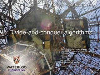 Divide-and-conquer algorithms