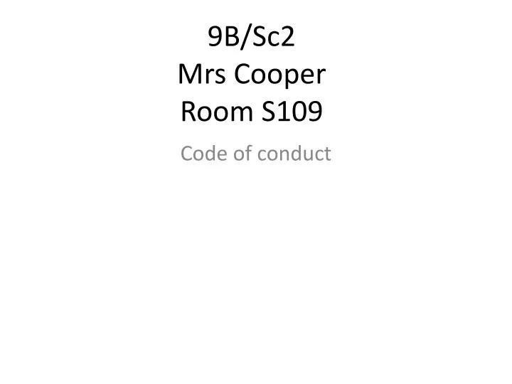 9b sc2 mrs cooper room s109