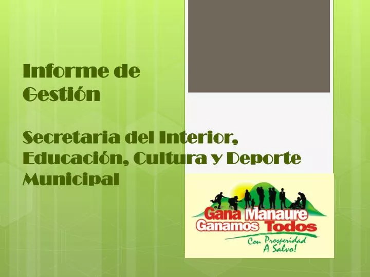 informe de gesti n secretaria del interior educaci n cultura y deporte municipal