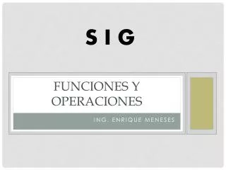 funciones y operaciones