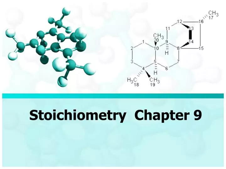 stoichiometry chapter 9