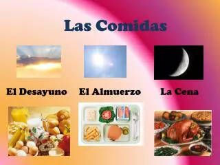 las comidas