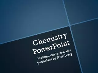 Chemistry PowerPoint