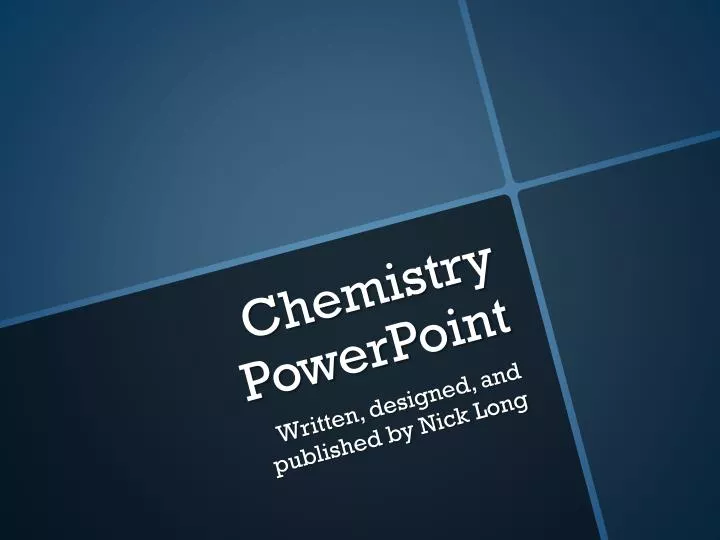 chemistry powerpoint