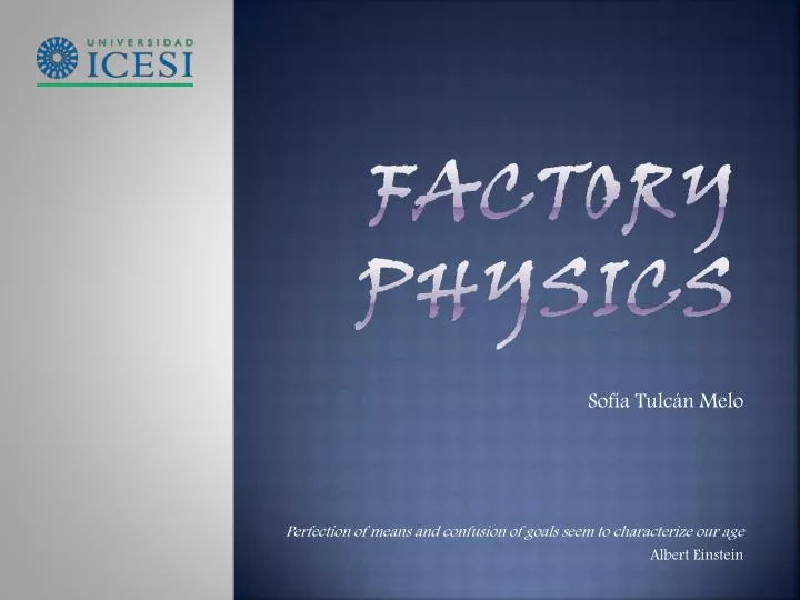 factory physics
