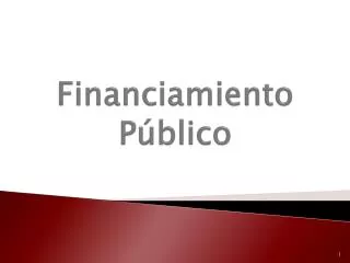 financiamiento p blico