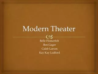 Modern Theater