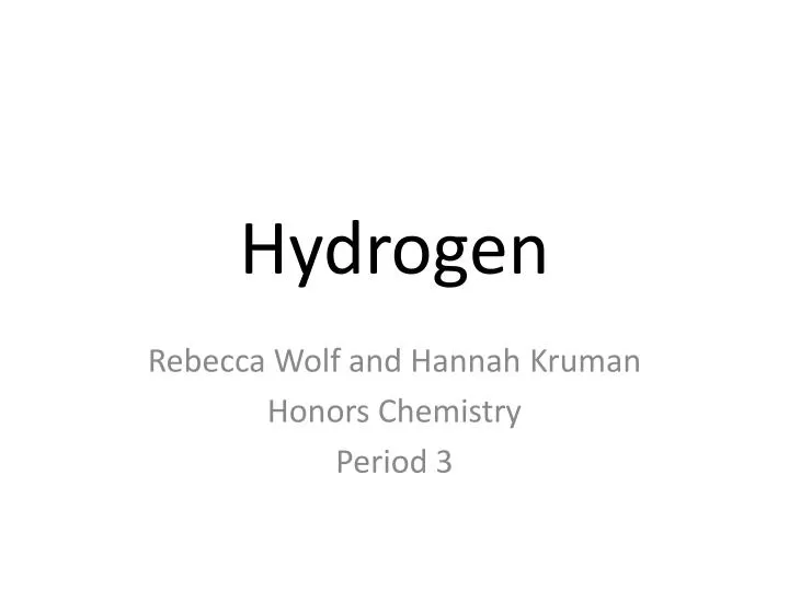 hydrogen