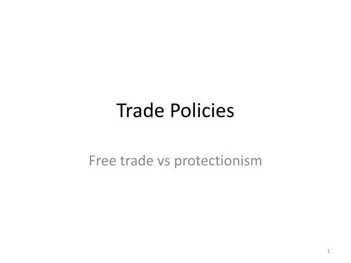 trade policies