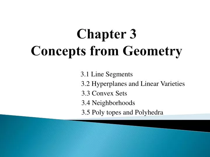chapter 3 concepts from geometry
