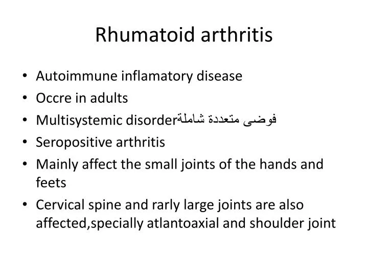 rhumatoid arthritis